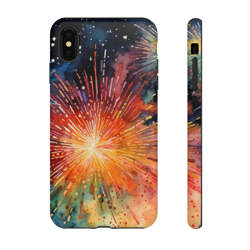 Summer Fireworks in Watercolor - Impact Resistant Phone Case